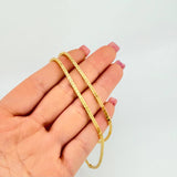 Cadena Veneciana Estrellada 7.3gr / 17 3/4 in / 2mm Oro Amarillo +3 18K *