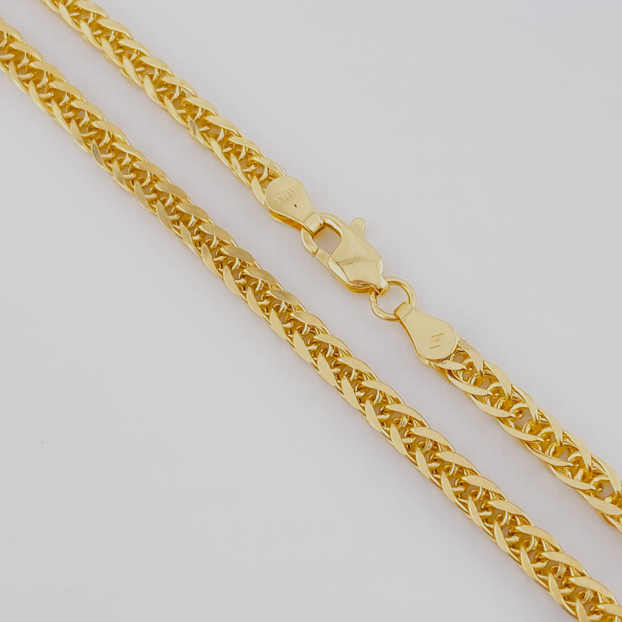 Cadena Franco 20.65gr / 27 1/2in / 4.3mm Oro Amarillo +3 18K