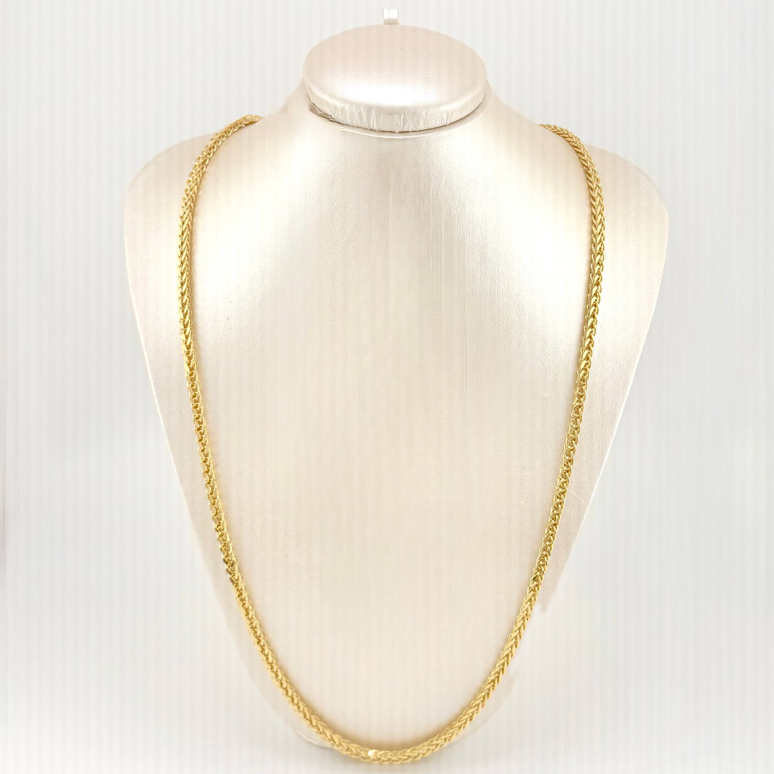 Cadena Franco 20.65gr / 27 1/2in / 4.3mm Oro Amarillo +3 18K