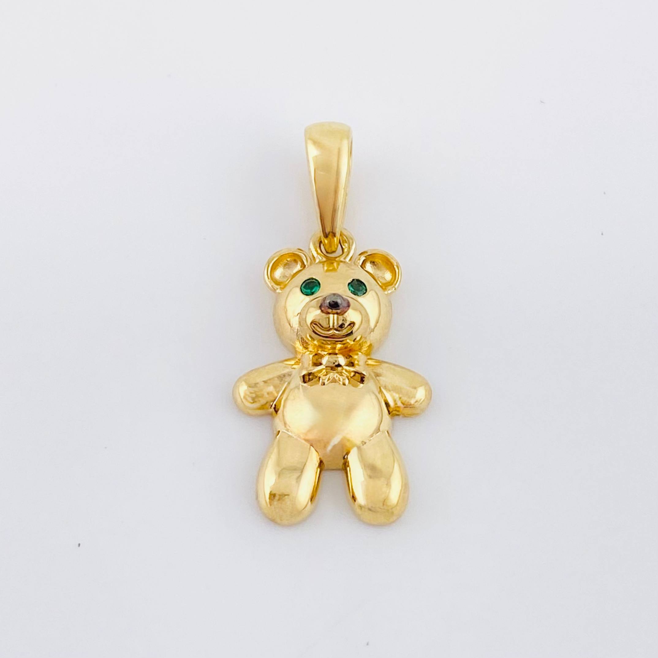 Dije Oso 1.7gr / 1 in / Oro Amarillo 18K ©