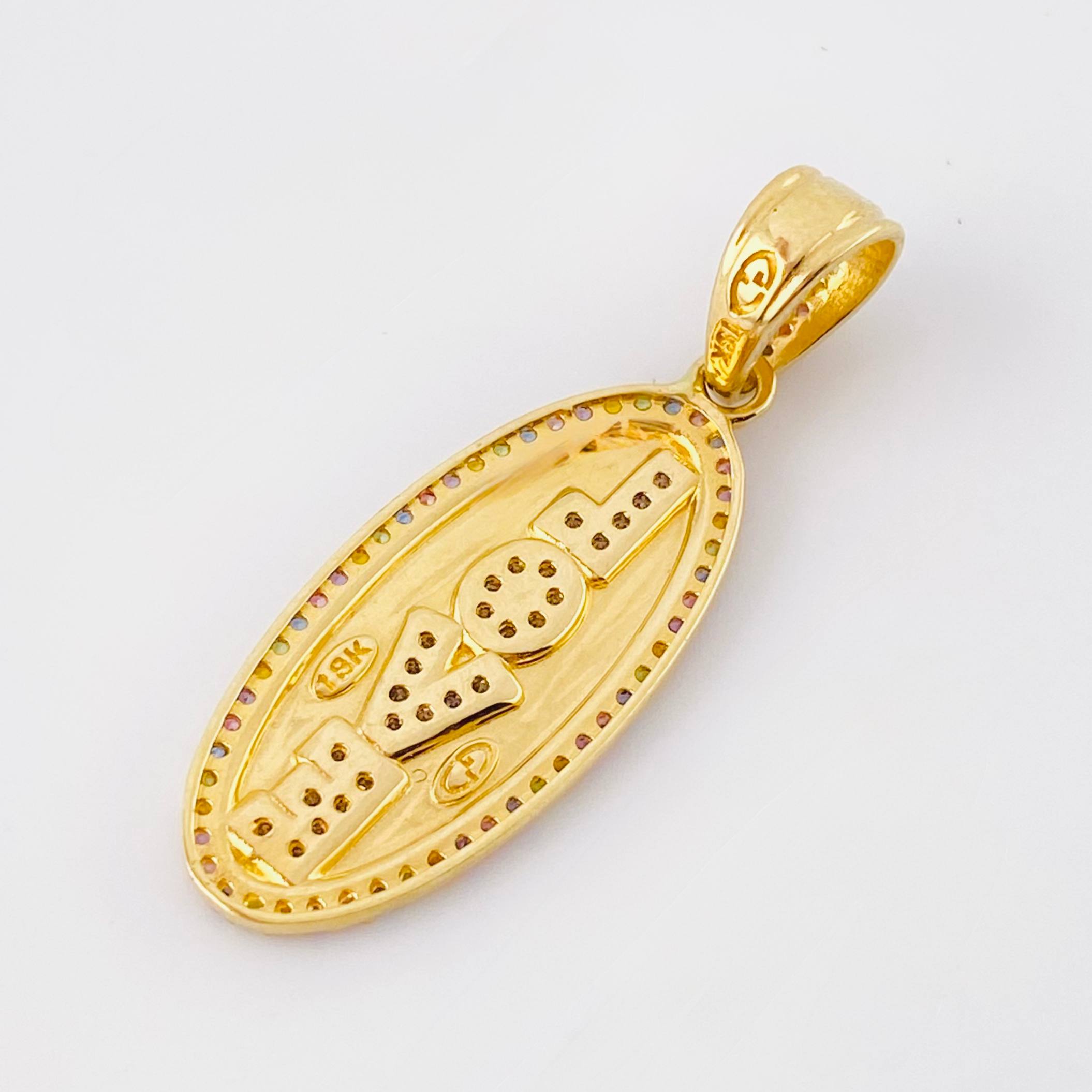 Dije Love 3.8gr / 1 1/2 in / Oro Amarillo 18K ©