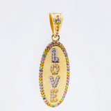 Dije Love 3.8gr / 1 1/2 in / Oro Amarillo 18K ©