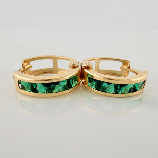 Candongas Carril 1.55 g / 1/2 in Oro Amarillo 18K