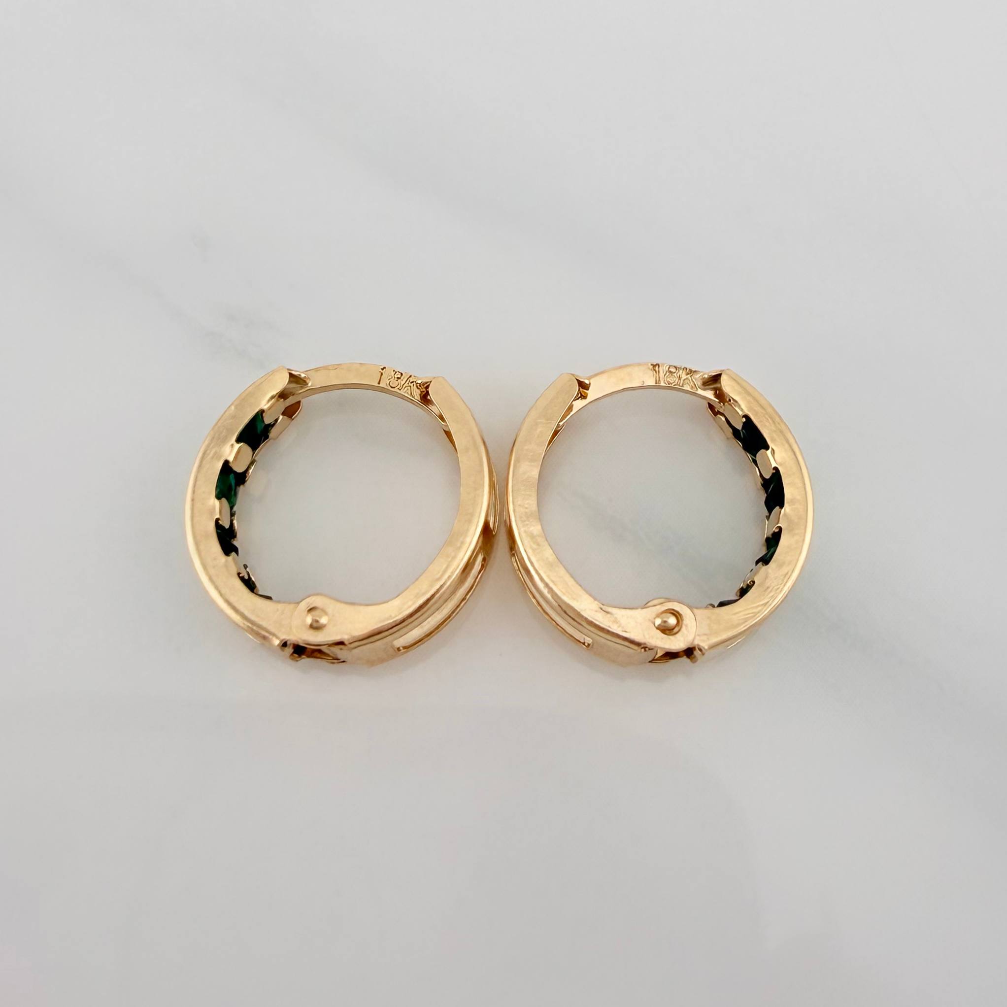 Hoop Earrings Carril 1.55 g / 1/2 in Yellow Gold 18K
