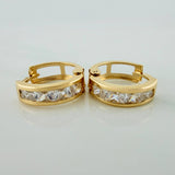 Candongas Carril 1.75 g / 1/2 in Oro Amarillo 18K