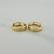 Candongas Carril 1.15 g / 1/2 in Oro Amarillo 18K