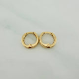 Candongas Carril 1.15 g / 1/2 in Oro Amarillo 18K