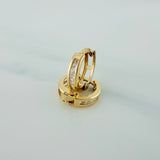 Candongas Carril 1.15 g / 1/2 in Oro Amarillo 18K