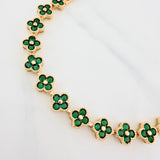 Pulso Flores 13.7 g / 7 in / 7.59 mm Oro Amarillo 18K