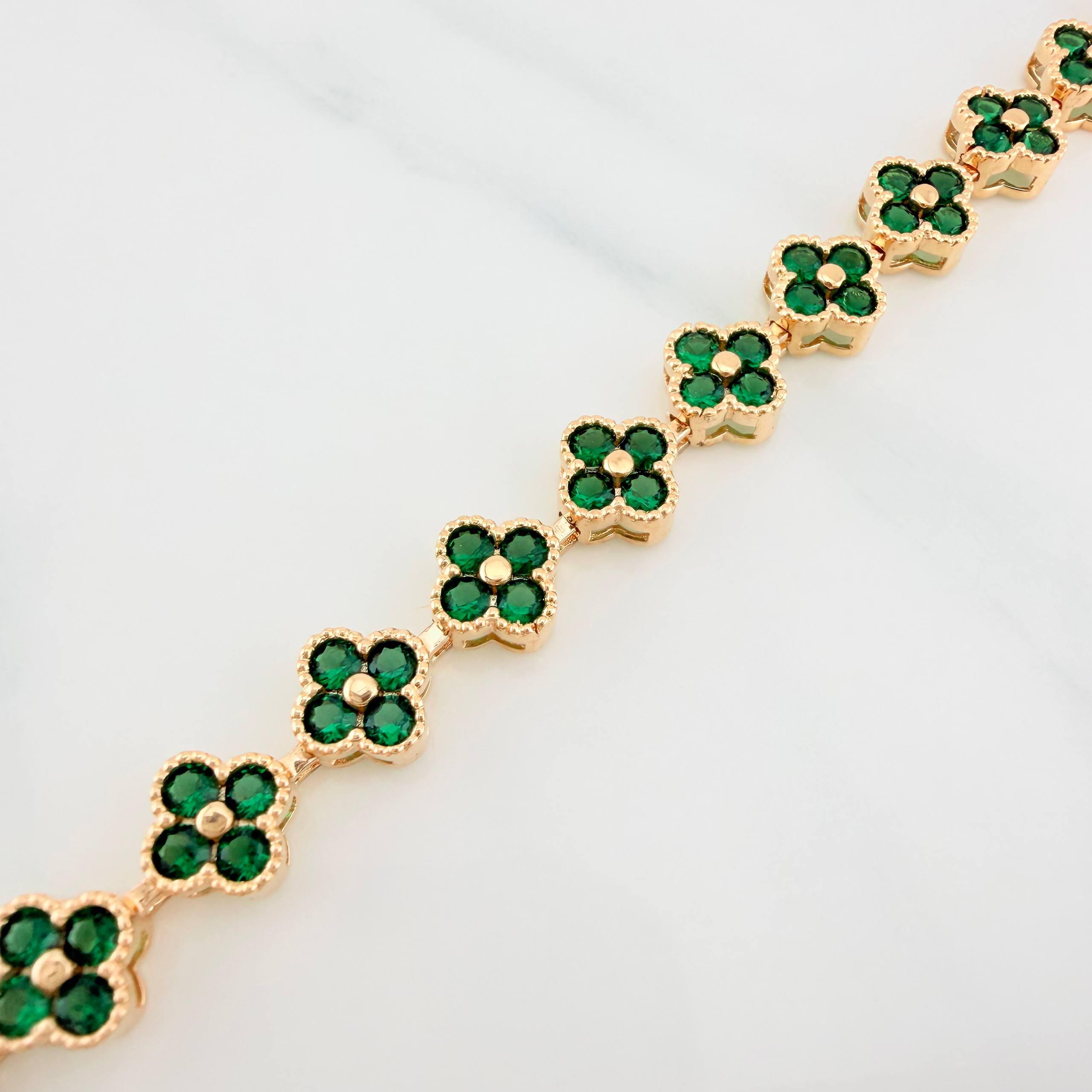 Pulso Flores 13.7 g / 7 in / 7.59 mm Oro Amarillo 18K