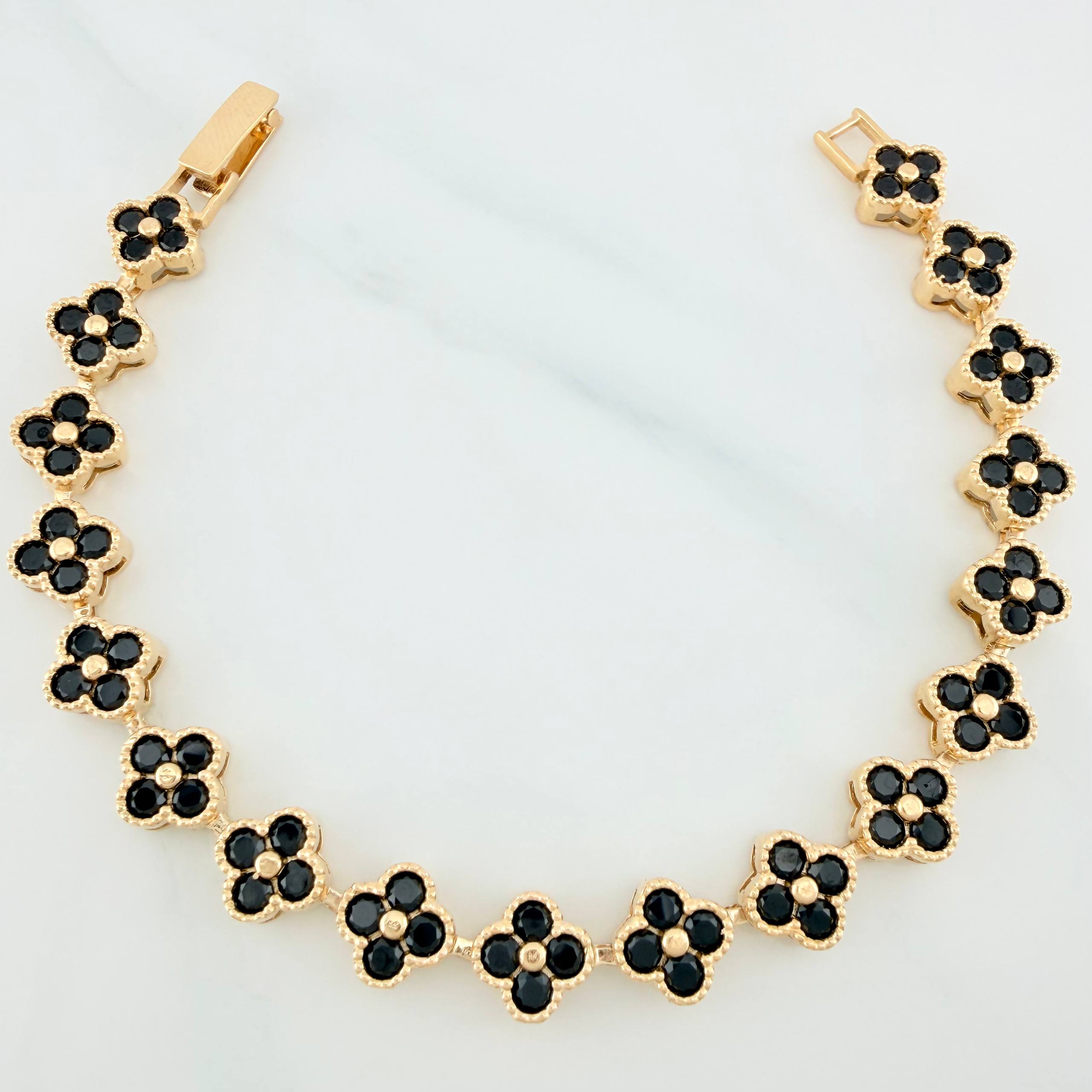 Pulso Flores 13.7 g / 7 in / 7.6 mm Oro Amarillo 18K