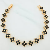 Pulso Flores 13.7 g / 7 in / 7.6 mm Oro Amarillo 18K