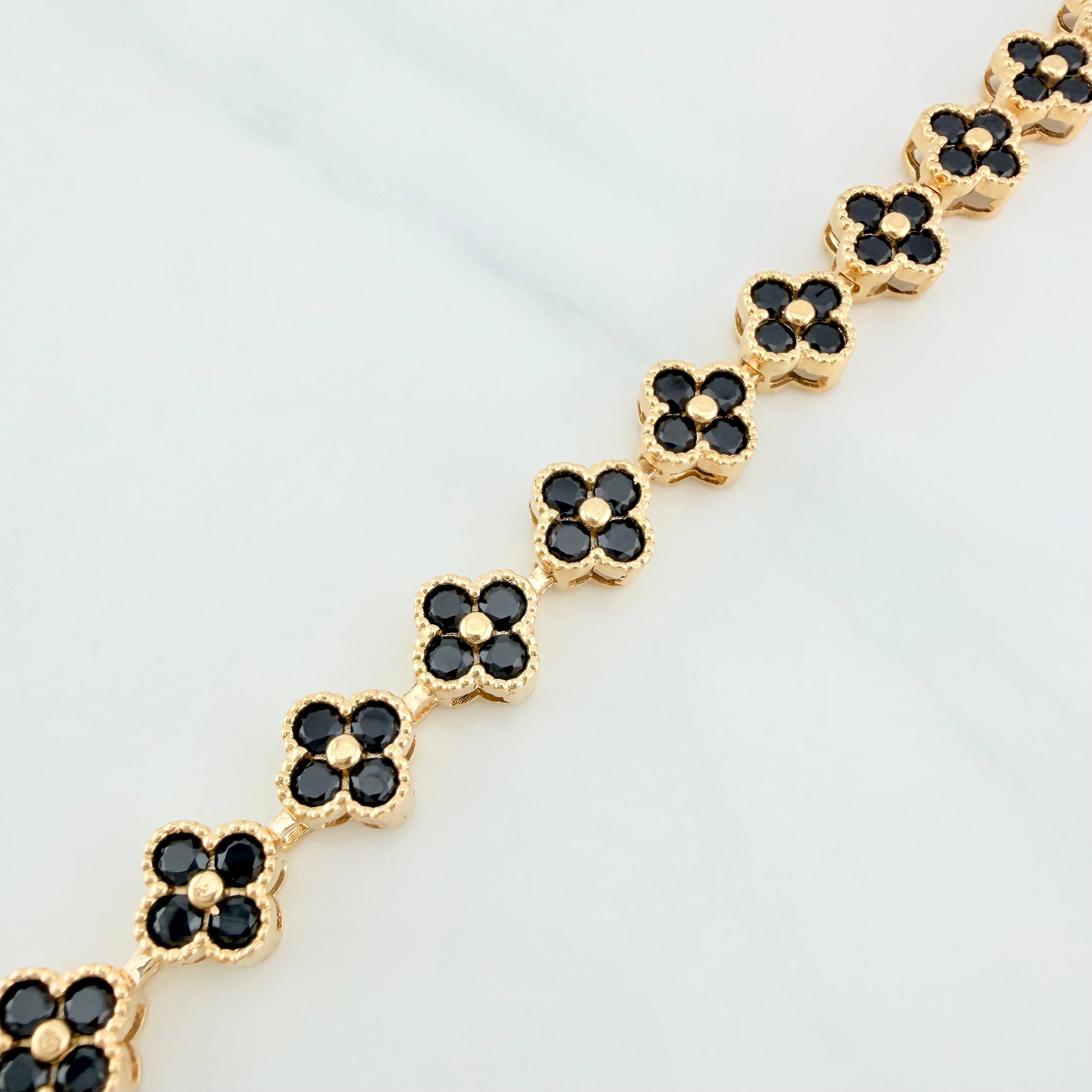 Pulso Flores 13.7 g / 7 in / 7.6 mm Oro Amarillo 18K