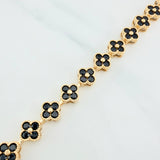 Pulso Flores 13.7 g / 7 in / 7.6 mm Oro Amarillo 18K