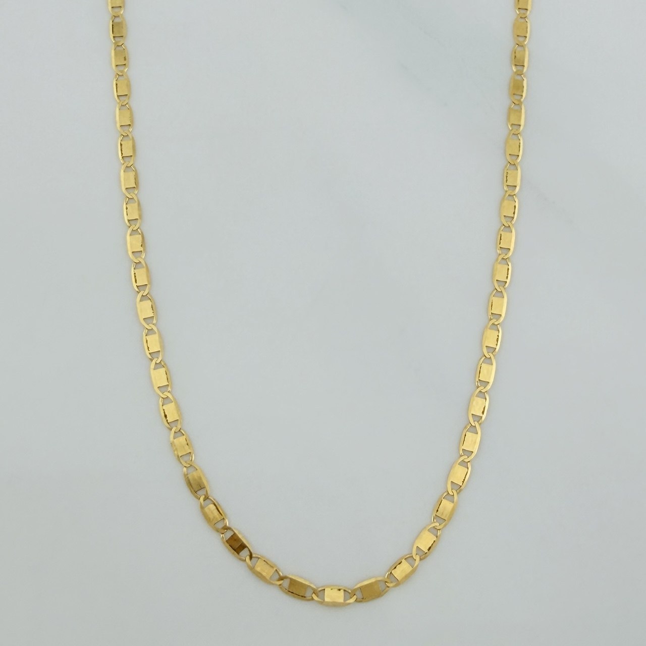 Flat Mariner Chain 1.75 g / 19 3/4 in / 1.5 mm 18K Yellow Gold