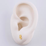 Stud Earrings Virgen Maria 0.65 g / in / 6 mm Yellow Gold 18K