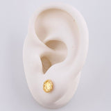 Topos Flor Refractante 0.9 g / in / 6.9 mm Oro Amarillo 18K