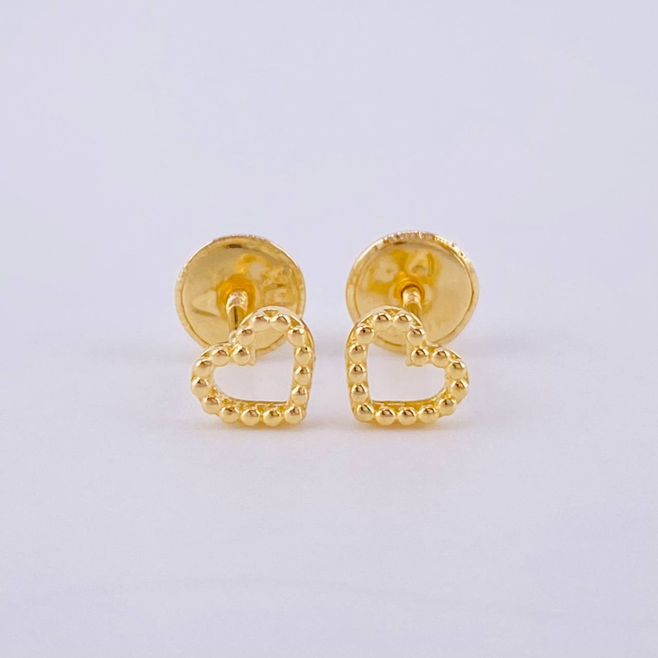 Topos Corazon Burbuja 0.6 g / in / 4.5 mm Oro Amarillo 18K