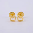 Topos Corazon Burbuja 0.6 g / in / 4.5 mm Oro Amarillo 18K