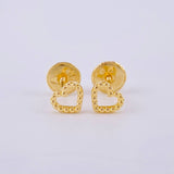 Topos Corazon Burbuja 0.6 g / in / 4.5 mm Oro Amarillo 18K