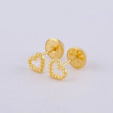 Topos Corazon Burbuja 0.6 g / in / 4.5 mm Oro Amarillo 18K