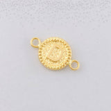 Herraje Circulo Letra D 0.55g / 3/4 in Oro Amarillo 18K