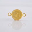 Herraje Circulo Letra W 0.6g / 3/4 in Oro Amarillo 18K