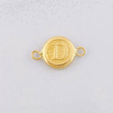 Herraje Circulo Letra D 0.4g / 1/2 in Oro Amarillo 18K