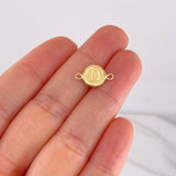 Herraje Circulo Letra D 0.4g / 1/2 in Oro Amarillo 18K