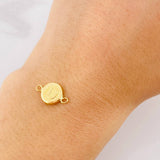 Herraje Circulo Letra D 0.4g / 1/2 in Oro Amarillo 18K