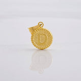 Pendant Circle Letter D 0.55g / 3/4 in Yellow Gold 18K