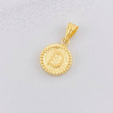 Pendant Circle Letter D 0.55g / 3/4 in Yellow Gold 18K
