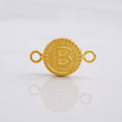 Herraje Circulo Letra B 0.6g / 3/4 in Oro Amarillo 18K