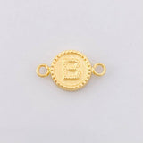 Herraje Circulo Letra B 0.6g / 3/4 in Oro Amarillo 18K