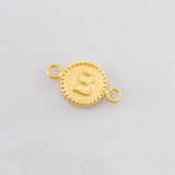 Herraje Circulo Letra B 0.6g / 3/4 in Oro Amarillo 18K