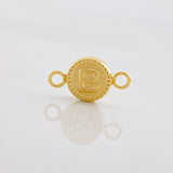 Herraje Circulo Letra B 0.45g / 1/2 in Oro Amarillo 18K