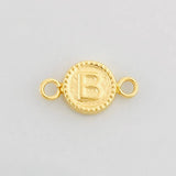 Herraje Circulo Letra B 0.45g / 1/2 in Oro Amarillo 18K