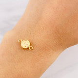 Herraje Circulo Letra B 0.45g / 1/2 in Oro Amarillo 18K
