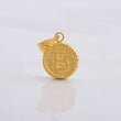 Dije Circulo Letra B 0.6g / 3/4 in Oro Amarillo 18K