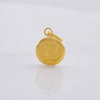 Dije Circulo Letra B 0.4g / 3/4 in Oro Amarillo 18K