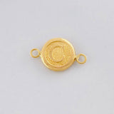 Herraje Circulo Letra C 0.35g / 1/2 in Oro Amarillo 18K