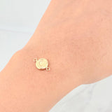 Herraje Circulo Letra C 0.35g / 1/2 in Oro Amarillo 18K