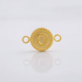 Charm Circle Letter O 0.6g / 3/4 in Yellow Gold 18K