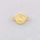 Charm Circle Letter O 0.6g / 3/4 in Yellow Gold 18K