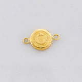 Herraje Circulo Letra O 0.4g / 1/2 in Oro Amarillo 18K