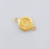 Herraje Circulo Letra N 0.35g / 1/2 in Oro Amarillo 18K