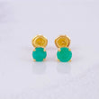 Topos Cuatro Garras Esmeraldas 40pts 0.95g / in / 4.1mm Oro Amarillo 18K