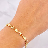 Bracelet GC 3.35g / 8 in / 4.8mm Yellow Gold 18K