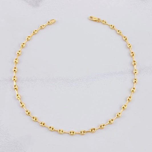 GC Anklet 3.2g / 9 1/2 in / 3.8mm Yellow Gold 18K