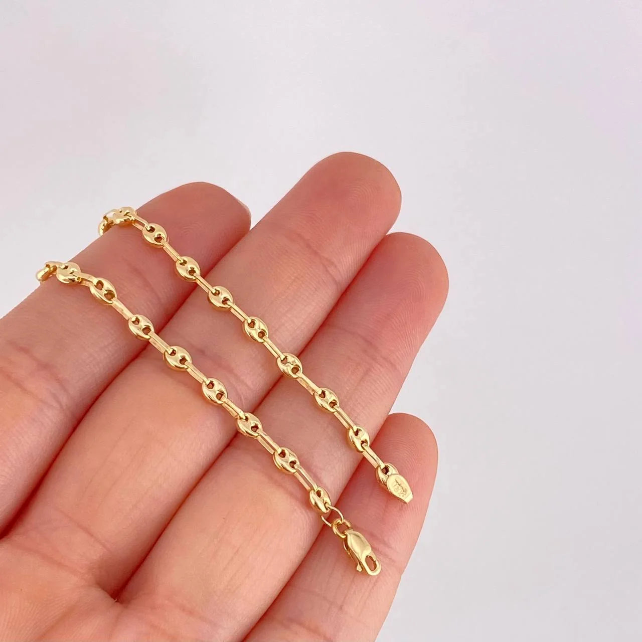 GC Anklet 3.2g / 9 1/2 in / 3.8mm Yellow Gold 18K